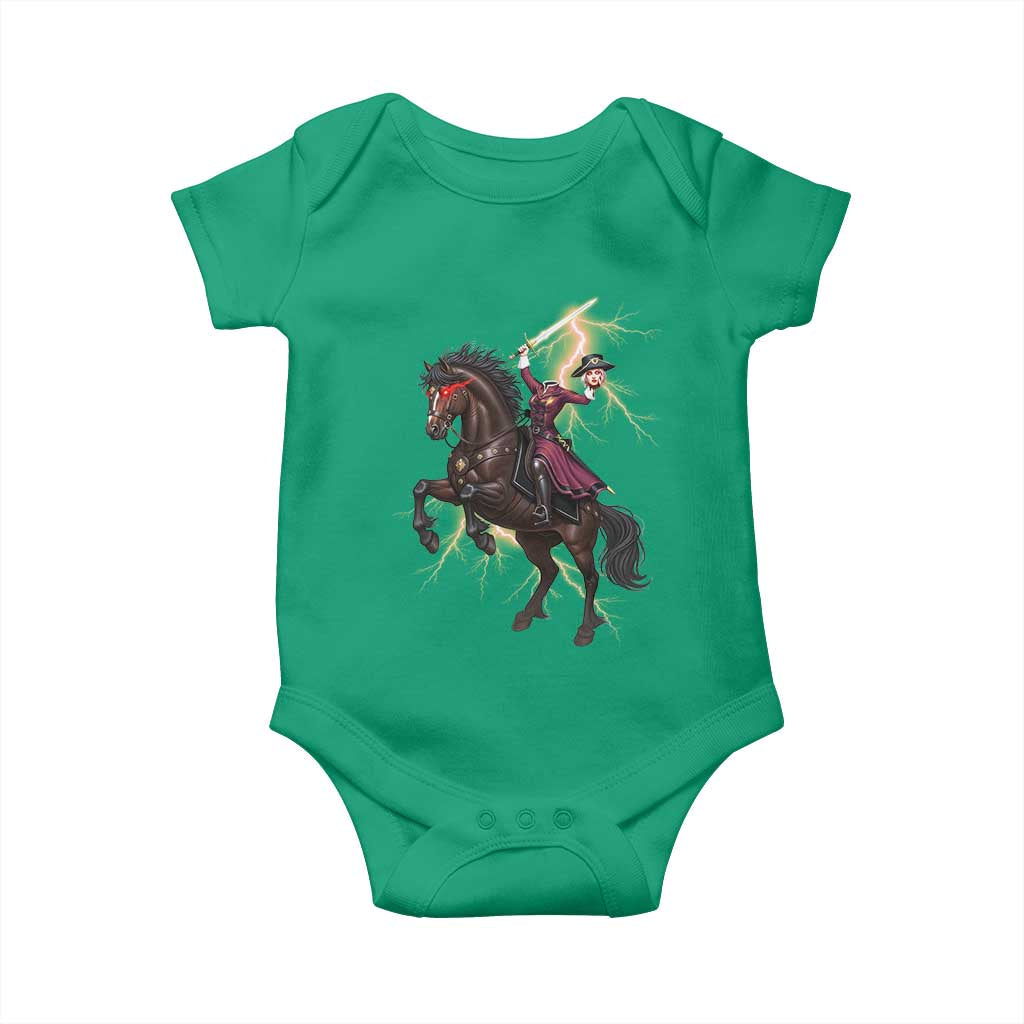 Dullahan Headless Horsewoman Baby Onesie Gothic Monster Girl Gift TS12 Irish Green Print Your Wear