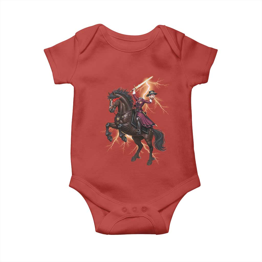 Dullahan Headless Horsewoman Baby Onesie Gothic Monster Girl Gift TS12 Red Print Your Wear
