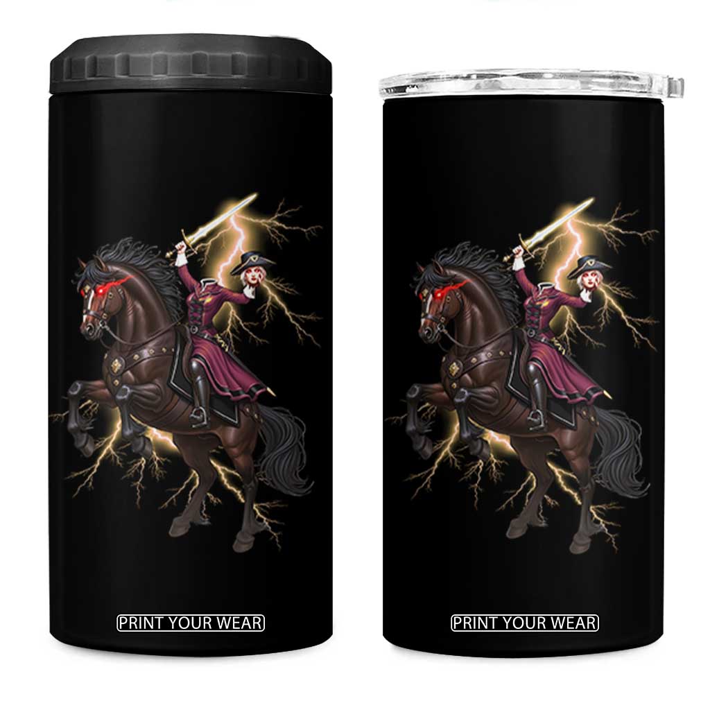 Dullahan Headless Horsewoman 4 in 1 Can Cooler Tumbler Gothic Monster Girl Gift TS12 One Size: 16 oz Black Print Your Wear