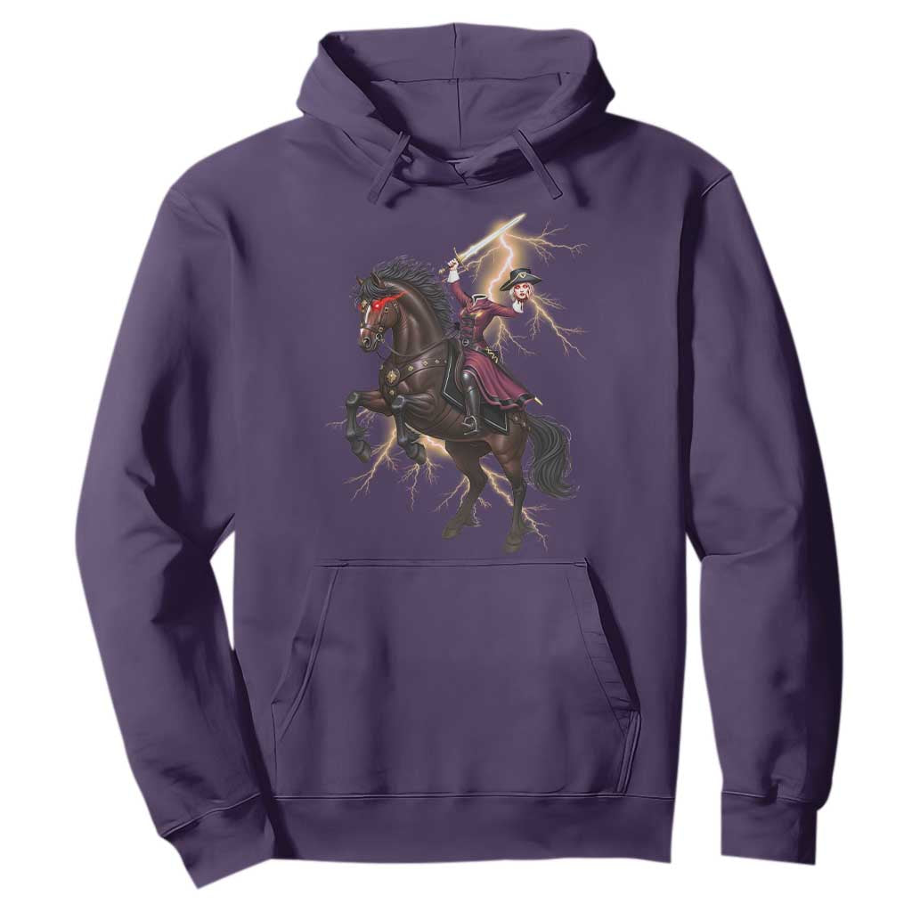 Dullahan Headless Horsewoman Hoodie Gothic Monster Girl Gift TS12 Purple Print Your Wear