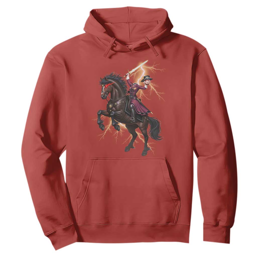 Dullahan Headless Horsewoman Hoodie Gothic Monster Girl Gift TS12 Red Print Your Wear