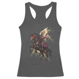 Dullahan Headless Horsewoman Racerback Tank Top Gothic Monster Girl Gift TS12 Dark Heather Print Your Wear