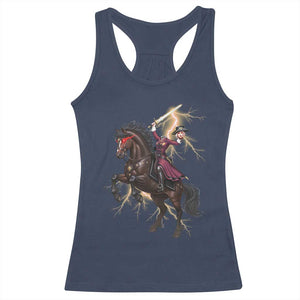 Dullahan Headless Horsewoman Racerback Tank Top Gothic Monster Girl Gift TS12 Navy Print Your Wear