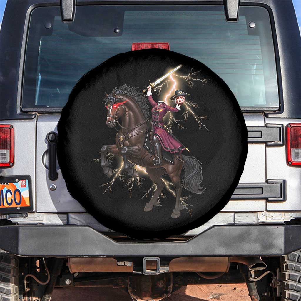 Dullahan Headless Horsewoman Spare Tire Cover Gothic Monster Girl Gift TS12 No hole Black Print Your Wear