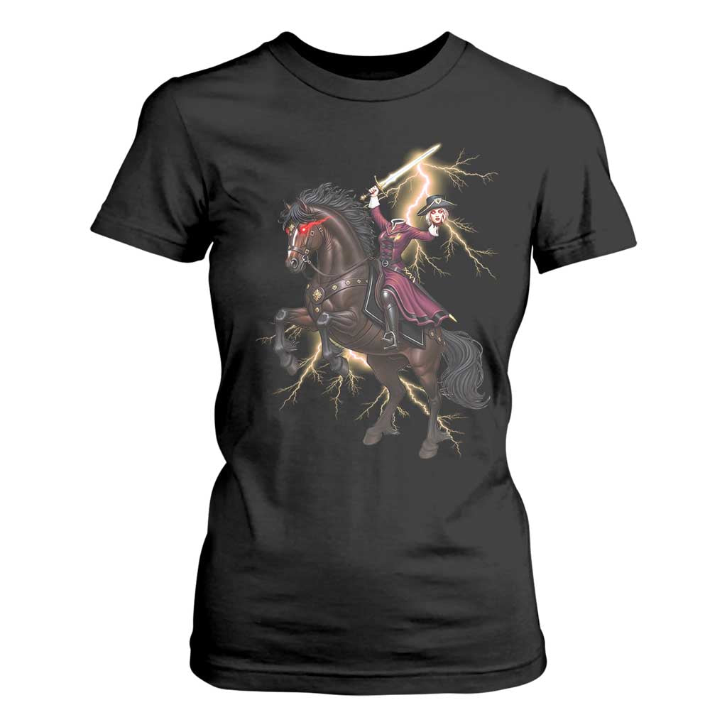 Dullahan Headless Horsewoman T Shirt For Women Gothic Monster Girl Gift TS12 Black Print Your Wear