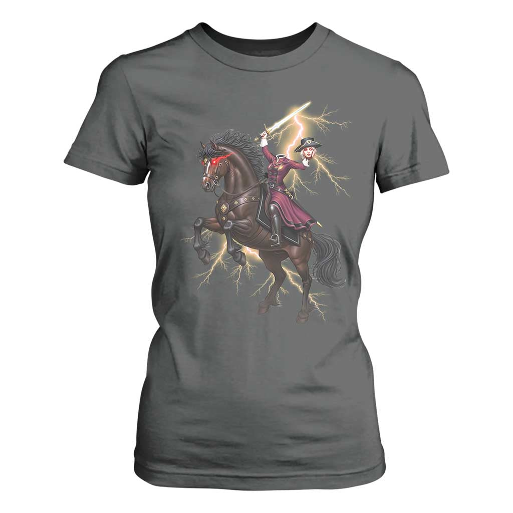 Dullahan Headless Horsewoman T Shirt For Women Gothic Monster Girl Gift TS12 Dark Heather Print Your Wear