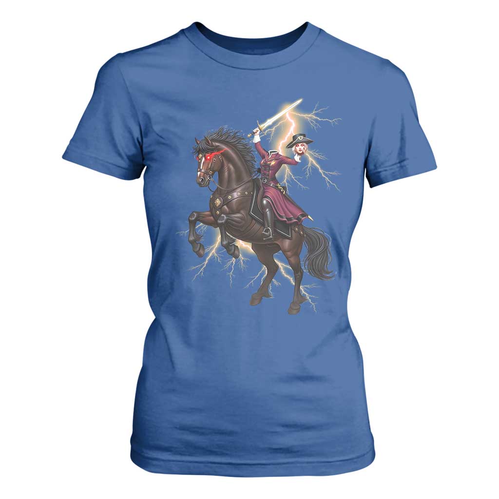 Dullahan Headless Horsewoman T Shirt For Women Gothic Monster Girl Gift TS12 Royal Blue Print Your Wear