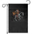 Spooky Skeleton Headless Cowboy Rider Gift Garden Flag TS12 Black Print Your Wear