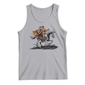Spooky Skeleton Headless Cowboy Rider Gift Tank Top TS12 Athletic Heather Print Your Wear