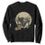 Funny Halloween Gift Sweatshirt Headless Horseman Riding A Dino TS12 Black Print Your Wear