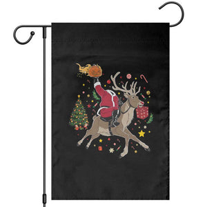 Funny Santa Headless Horseman Garden Flag Christmas Halloween Gift TS12 Black Print Your Wear