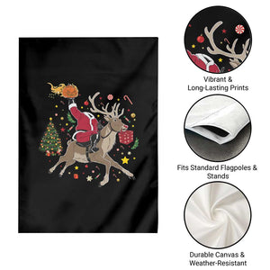 Funny Santa Headless Horseman Garden Flag Christmas Halloween Gift TS12 Print Your Wear