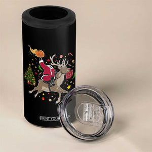 Funny Santa Headless Horseman 4 in 1 Can Cooler Tumbler Christmas Halloween Gift TS12 Print Your Wear