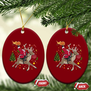 Funny Santa Headless Horseman Ceramic Ornament Xmas Halloween Gift TS12 Print Your Wear