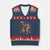 Funny Santa Headless Horseman V-Neck Knit Sweater Vest Xmas Halloween Gift TS12 Navy Red Print Your Wear