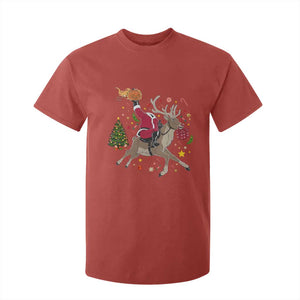 Funny Santa Headless Horseman T Shirt For Kid Christmas Halloween Gift TS12 Red Print Your Wear