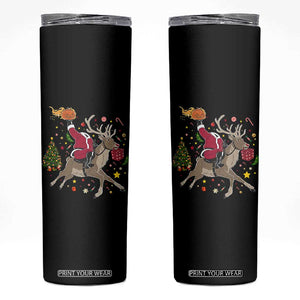 Funny Santa Headless Horseman Skinny Tumbler Christmas Halloween Gift TS12 Black Print Your Wear
