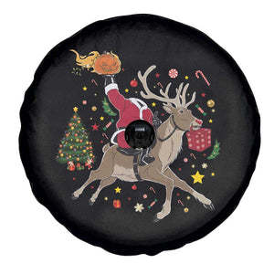 Funny Santa Headless Horseman Spare Tire Cover Christmas Halloween Gift TS12 Print Your Wear