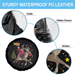 Funny Santa Headless Horseman Spare Tire Cover Christmas Halloween Gift TS12 Print Your Wear