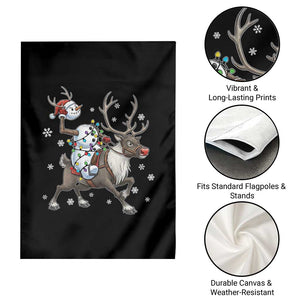 Funny Snowman Headless Horseman Garden Flag Christmas Halloween Gift TS12 Print Your Wear