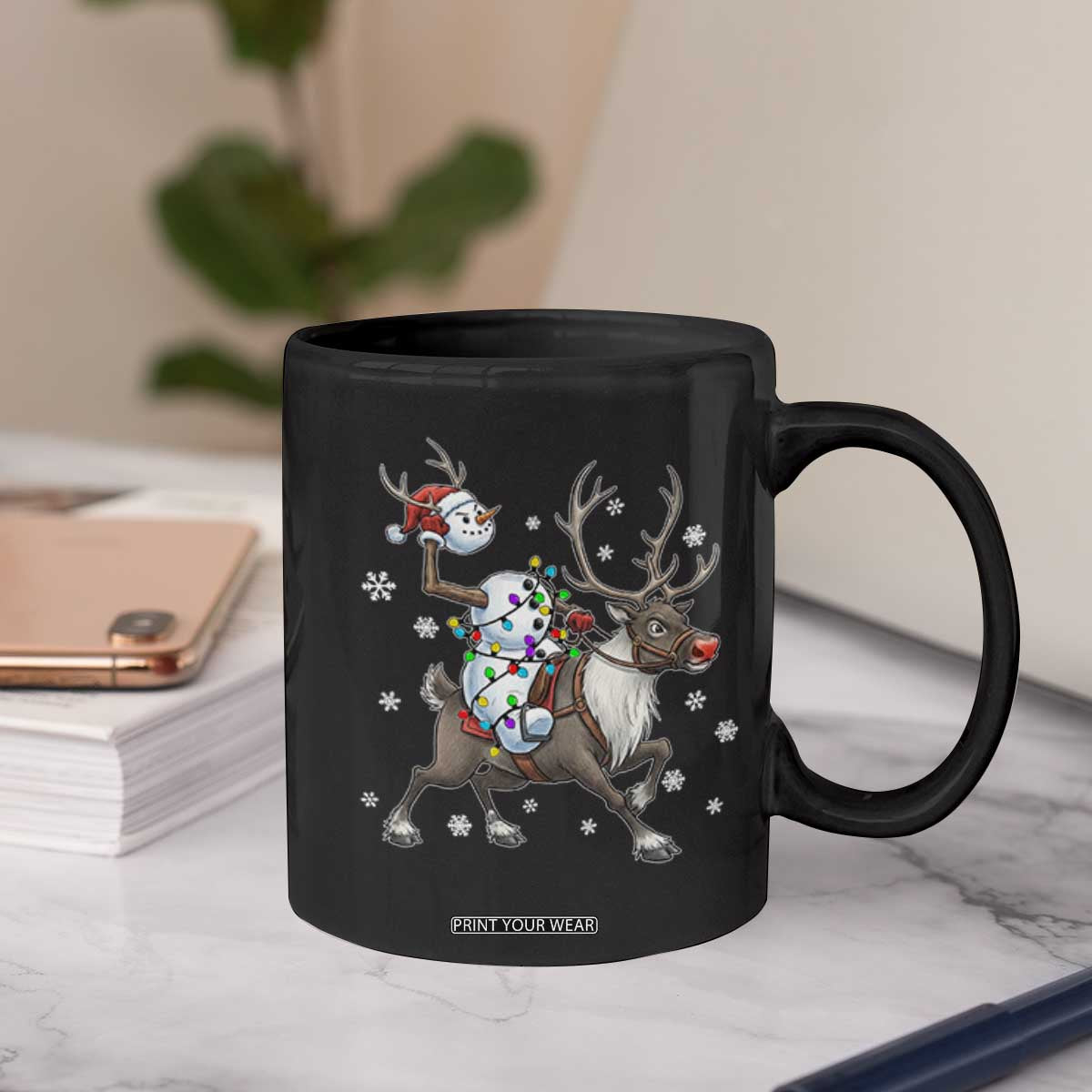 Funny Snowman Headless Horseman Coffee Mug Christmas Halloween Gift TS12 Print Your Wear