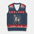 Funny Snowman Headless Horseman V-Neck Knit Sweater Vest Xmas Halloween Gift TS12 Navy Red Print Your Wear