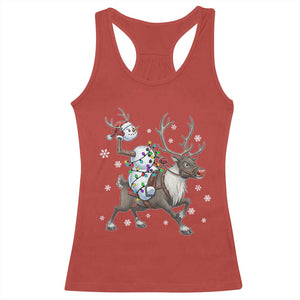 Funny Snowman Headless Horseman Racerback Tank Top Christmas Halloween Gift TS12 Red Print Your Wear