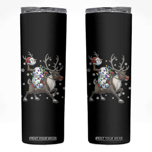 Funny Snowman Headless Horseman Skinny Tumbler Christmas Halloween Gift TS12 Black Print Your Wear