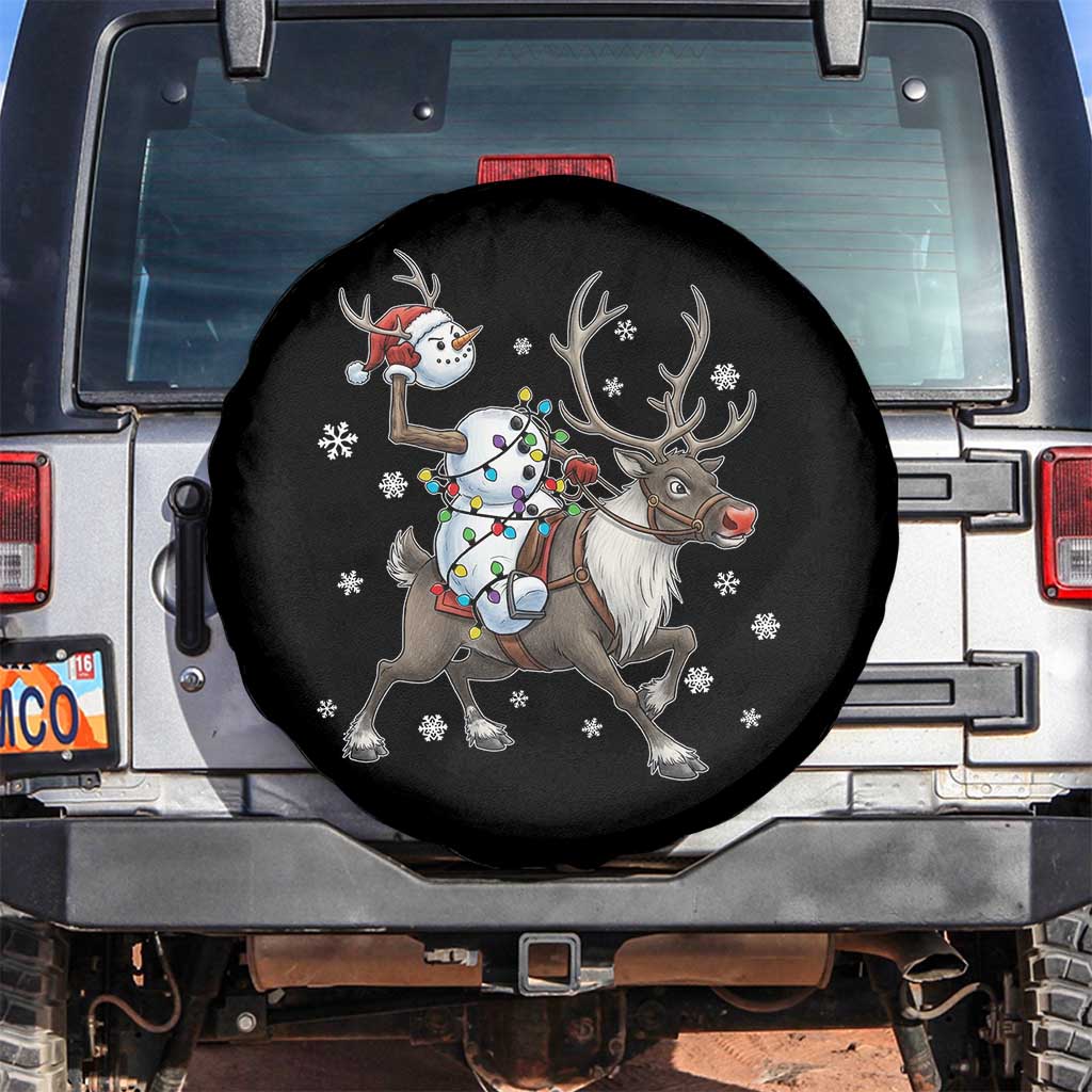 Funny Snowman Headless Horseman Spare Tire Cover Christmas Halloween Gift TS12 No hole Black Print Your Wear