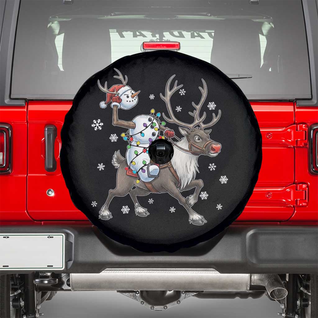 Funny Snowman Headless Horseman Spare Tire Cover Christmas Halloween Gift TS12 Black Print Your Wear