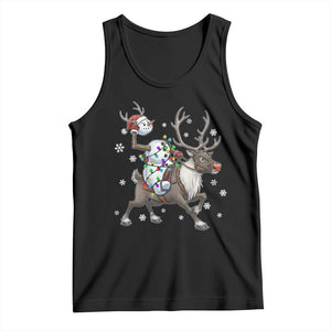 Funny Snowman Headless Horseman Tank Top Christmas Halloween Gift TS12 Black Print Your Wear