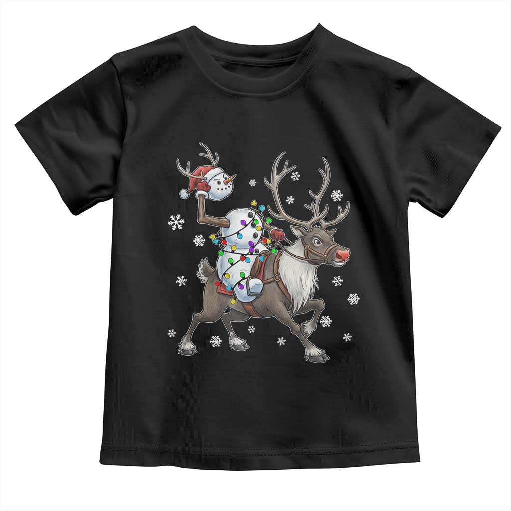 Funny Snowman Headless Horseman Toddler T Shirt Christmas Halloween Gift TS12 Black Print Your Wear