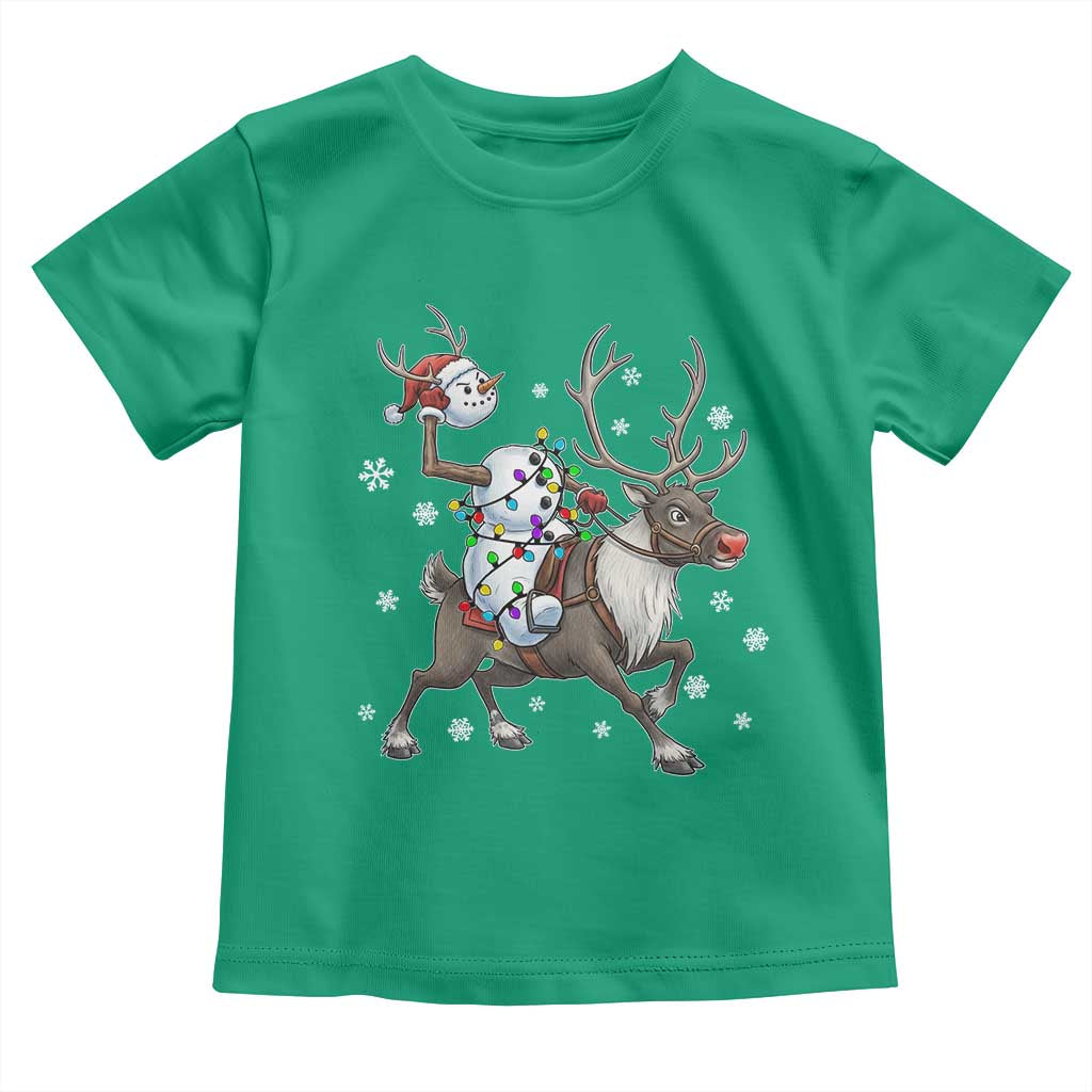Funny Snowman Headless Horseman Toddler T Shirt Christmas Halloween Gift TS12 Irish Green Print Your Wear