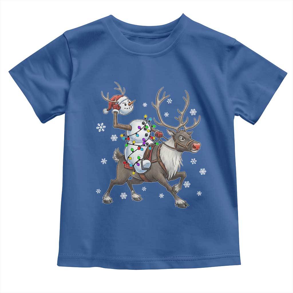 Funny Snowman Headless Horseman Toddler T Shirt Christmas Halloween Gift TS12 Royal Blue Print Your Wear