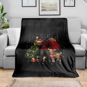 Headless Horseman Santa Throw Blanket Funny Christmas Mashup Gift TS12 Print Your Wear