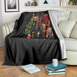 Headless Horseman Santa Throw Blanket Funny Christmas Mashup Gift TS12 Print Your Wear