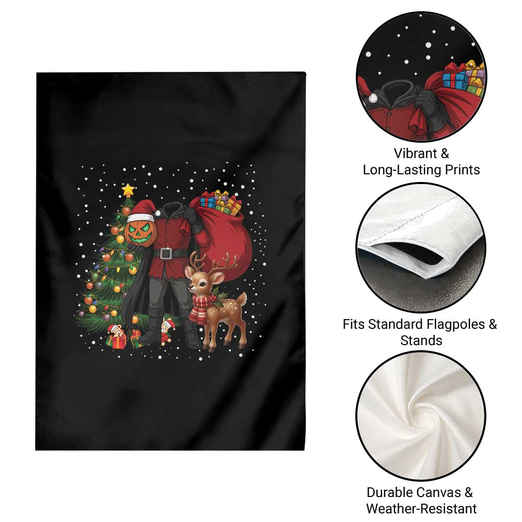 Headless Horseman Santa Garden Flag Funny Christmas Mashup Gift TS12 Print Your Wear