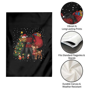 Headless Horseman Santa Garden Flag Funny Christmas Mashup Gift TS12 Print Your Wear