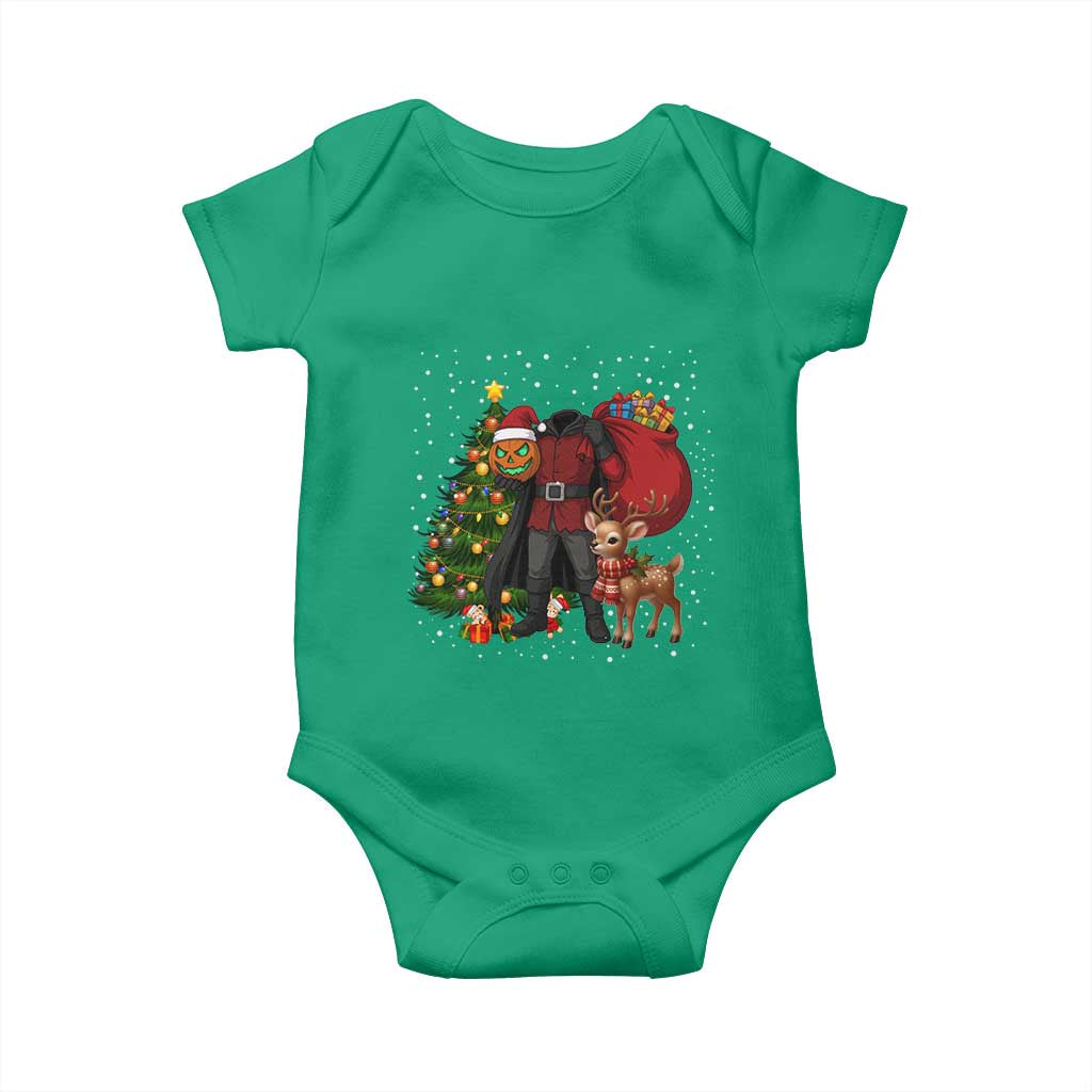 Headless Horseman Santa Baby Onesie Funny Christmas Mashup Gift TS12 Irish Green Print Your Wear