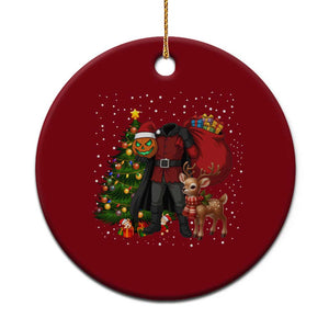 Headless Horseman Santa Ceramic Ornament Funny Xmas Mashup Gift TS12 1pc Red Print Your Wear