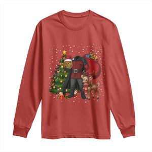 Headless Horseman Santa Long Sleeve Shirt Funny Christmas Mashup Gift TS12 Red Print Your Wear