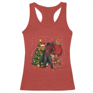 Headless Horseman Santa Racerback Tank Top Funny Christmas Mashup Gift TS12 Red Print Your Wear