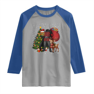 Headless Horseman Santa Raglan Shirt Funny Christmas Mashup Gift TS12 Sport Gray Royal Print Your Wear