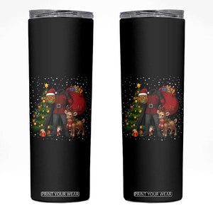 Headless Horseman Santa Skinny Tumbler Funny Christmas Mashup Gift TS12 Black Print Your Wear