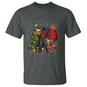 Headless Horseman Santa T Shirt Funny Christmas Mashup Gift TS12 Dark Heather Print Your Wear