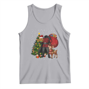 Headless Horseman Santa Tank Top Funny Christmas Mashup Gift TS12 Athletic Heather Print Your Wear