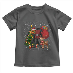 Headless Horseman Santa Toddler T Shirt Funny Christmas Mashup Gift TS12 Dark Heather Print Your Wear