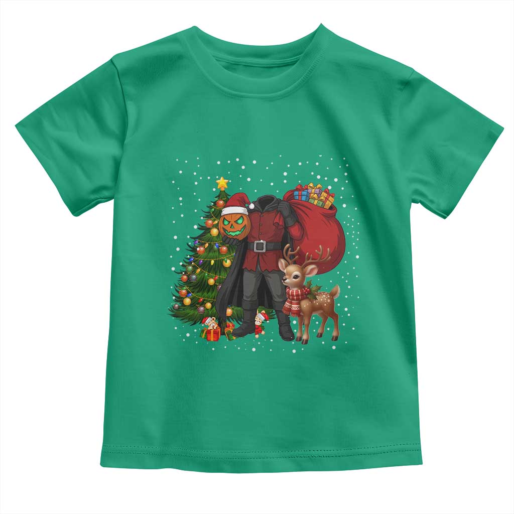 Headless Horseman Santa Toddler T Shirt Funny Christmas Mashup Gift TS12 Irish Green Print Your Wear