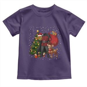 Headless Horseman Santa Toddler T Shirt Funny Christmas Mashup Gift TS12 Purple Print Your Wear