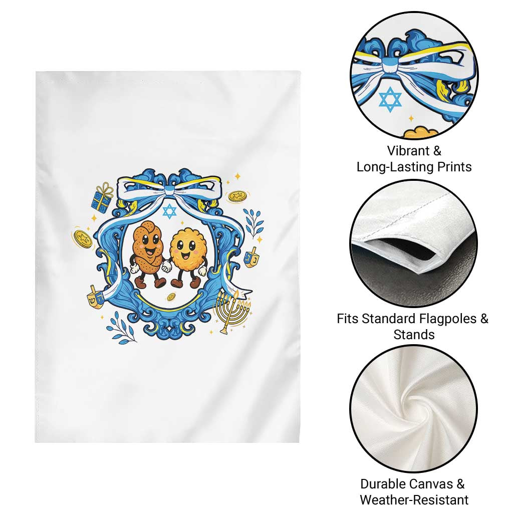 Funny Hanukkah Garden Flag Challah And Latke Cute Food Lover Gift TS12 Print Your Wear